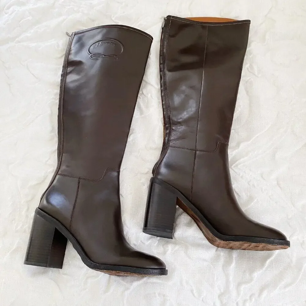 Franco Sarto Women's L-rivettall Knee High Boot Size 10 New
